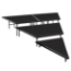 National Public Seating SBRC48P 3-Level Seated Band Riser Set, Polydeck (48" Deep Tiers) - NPS-SBRC48P