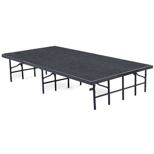 National Public Seating S3616C 3x8 Portable Stage with Carpet, 16" Height portable stage, 3x8, 8x3, 36x96, 96x36, 36x96x16, 96x36x16 folding stage, S3616C-02, S3616C-04, S3616C-10, S3616C-40