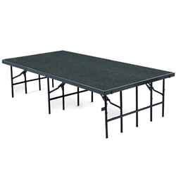 National Public Seating S3624C 3x8 Portable Stage with Carpet, 24" Height portable stage, 3x8, 8x3, 36x96, 96x36, 36x96x24, 96x36x24 folding stage, S3624C-02, S3624C-04, S3624C-10, S3624C-40