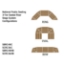 National Public Seating SBRC48C 3-Level Seated Band Riser Set, Carpet (48" Deep Tiers) - NPS-SBRC48C