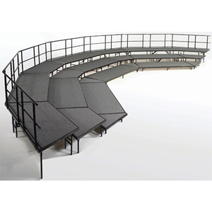 National Public Seating SCRC36C 3-Level Seated Choral Riser Set, Carpet (36" Deep Tiers) choral risers, band risers, school risers, seated risers, chorus riser, 36 inch deep tiers, SCRC36C-02, SCRC36C-04, SCRC36C-10, SCRC36C-40