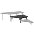 National Public Seating SP3616C Seated Riser Stage Pie Tier, Carpet, 16" High (36" Deep)