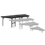 National Public Seating SP3632C Seated Riser Stage Pie Tier, Carpet, 32" Height (36" Deep) - NPS-SP3632C