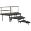 National Public Seating SPST363LC 3-Tier Seated Riser Stage Pie Section, Carpet (36" Deep Tiers) - NPS-SPST363LC
