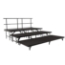 National Public Seating SST363LC 3-Tier Seated Riser Set, Carpet (36" Deep Tiers) - NPS-SST363LC