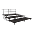 National Public Seating SST363LC 3-Tier Seated Riser Straight Stage Set, Carpet (36" Deep Tiers) - NPS-SST363LC