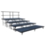 National Public Seating SST484LC 4-Level Seated Riser Straight Stage Section, Carpet (48" Deep Tiers) - NPS-SST484LC