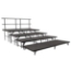 National Public Seating SST484LC 4-Level Seated Riser Straight Stage Section, Carpet (48" Deep Tiers) - NPS-SST484LC