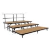 National Public Seating SST363LHB 3-Tier Seated Riser Set, Hardboard (36" Deep Tiers) choral risers, band risers, school risers, seated risers, S368HB, S3616HB, S3624HB, S3632HB, national public seating