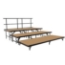 National Public Seating SCRC36HB 3-Level Seated Choral Riser Set, Hardboard (36" Deep Tiers) - NPS-SCRC36HB