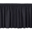 Ameristage Shirred Stage Skirt, 32'x36" Black (Overstock) - AMSKSHIR32X36Black-OS