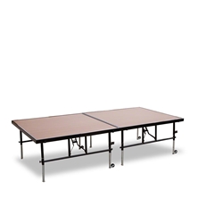 National Public Seating TransFix 4x8 Hardboard Stage Kit, 24"-32" High 4x8 stage kit, stage deck, wheels, wheeled, casters, transfix