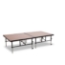 National Public Seating TransFix 4'x8' Hardboard Stage Kit, 24"-32" Height (2 - 4'x4' Units) - SDTFX32HB32
