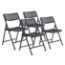 National Public Seating 1410 AirFlex Premium Polypropylene Folding Chair, Black (4-pack) - NPS-1410