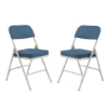 National Public Seating 3215 Premium 2" Fabric Upholstered Folding Chair, Regal Blue (2-pack) folding chairs, 3200 series, padded chairs, upholstered folding chair, vinyl folding chair