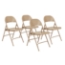 National Public Seating 51 All-Steel Folding Chair, Beige (4-pack) - NPS-51