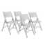 National Public Seating 602 Heavy-Duty Plastic Folding Chair, Speckled Grey (4-pack) - NPS-602