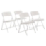 National Public Seating 821 Premium Lightweight Plastic Folding Chair, Bright White (4-pack) - NPS-821