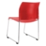 National Public Seating 8817 Cafetorium Plastic Stack Chair, Red - NPS-8817-11-17