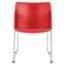 National Public Seating 8817 Cafetorium Plastic Stack Chair, Red - NPS-8817-11-17
