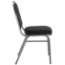 National Public Seating 9260-SV Premium Fabric Stack Chair, Ebony Black/Silvervein - NPS-9260-SV