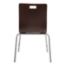 National Public Seating Bushwick Bentwood Cafe Stack Chair, Espresso - NPS-BCC21