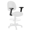 National Public Seating Add-On Arm Rest for PCC Pneumatic Conductor's Chair (Set of 2 Arms)