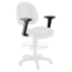 National Public Seating Add-On Arm Rest for PCC Pneumatic Conductor's Chair (Set of 2 Arms) - NPS-CT-ARM