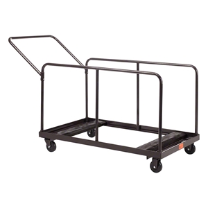 National Public Seating DYMU Folding Table Dolly for Round/Rectangular Tables round table storage, table trolley, transport, round folding table truck