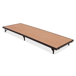 National Public Seating S368HB 3x8 Portable Stage with Hardboard Surface, 8" Height folding stage, 3x8, 8x3, 36x96x8, 96x36x8, portable stage, national public seating