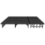 NPS 12x12 Portable Stage Kit with Gray Carpet Deck from StageDrop