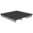 NPS 12x12 Portable Stage Kit with Gray Carpet Deck from StageDrop