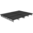 NPS 12x16 Portable Stage Kit with Gray Carpet Deck from StageDrop