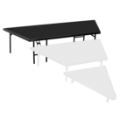 National Public Seating SP3624P Seated Riser Stage Pie Tier, Polydeck, 24" Height (36" Deep)