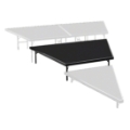 National Public Seating SP4816P Seated Riser Stage Pie Tier, Polydeck, 16" Height (48" Deep)