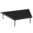 National Public Seating SP4816P Seated Riser Stage Pie Tier, Polydeck, 16" Height (48" Deep) - NPS-SP4816P