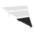 National Public Seating SP488P Seated Riser Stage Pie Tier, Polydeck, 8" Height (48" Deep)