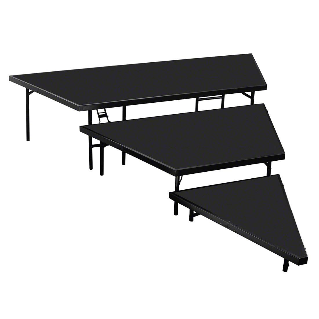 NPS 3-Tier Seated Choral Riser Set, Polydeck - SCRC36P | StageDrop
