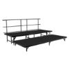 National Public Seating SST362LP 2-Tier Seated Riser Set, Polydeck (36" Deep Tiers) choral risers, band risers, school risers, seated risers