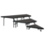 National Public Seating SBRC48C 3-Level Seated Band Riser Set, Carpet (48" Deep Tiers) - NPS-SBRC48C