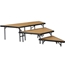 National Public Seating SCRC36HB 3-Level Seated Choral Riser Set, Hardboard (36" Deep Tiers) - NPS-SCRC36HB
