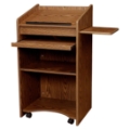 Oklahoma Sound 600-MO Aristocrat Non-Sound Lectern, Medium Oak