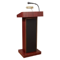 Oklahoma Sound 800X-MY Orator Sound Lectern, Mahogany OS-800X-MY
