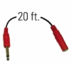 Oklahoma Sound MIC-X 20-Foot Microphone Extension Cable wired microphone, standard mics, wired lapel microphone, lectern microphone, unidirectional microphone, tie clip microphone, microphone extension cable