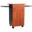 Oklahoma Sound MMC Multimedia Cart, Cherry/Black - OS-MMC