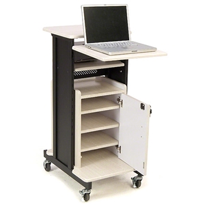 Oklahoma Sound PRC250 Premium Plus AV Presentation Cart av cart, a/v cart, audio visual cart, storage cabinet