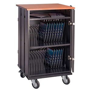 Oklahoma Sound TCSC-32 Tablet Charging/Storage Cart - ARCHIVED av cart, a/v cart, audio visual cart, tablet cart, tablet charging station, storage cart