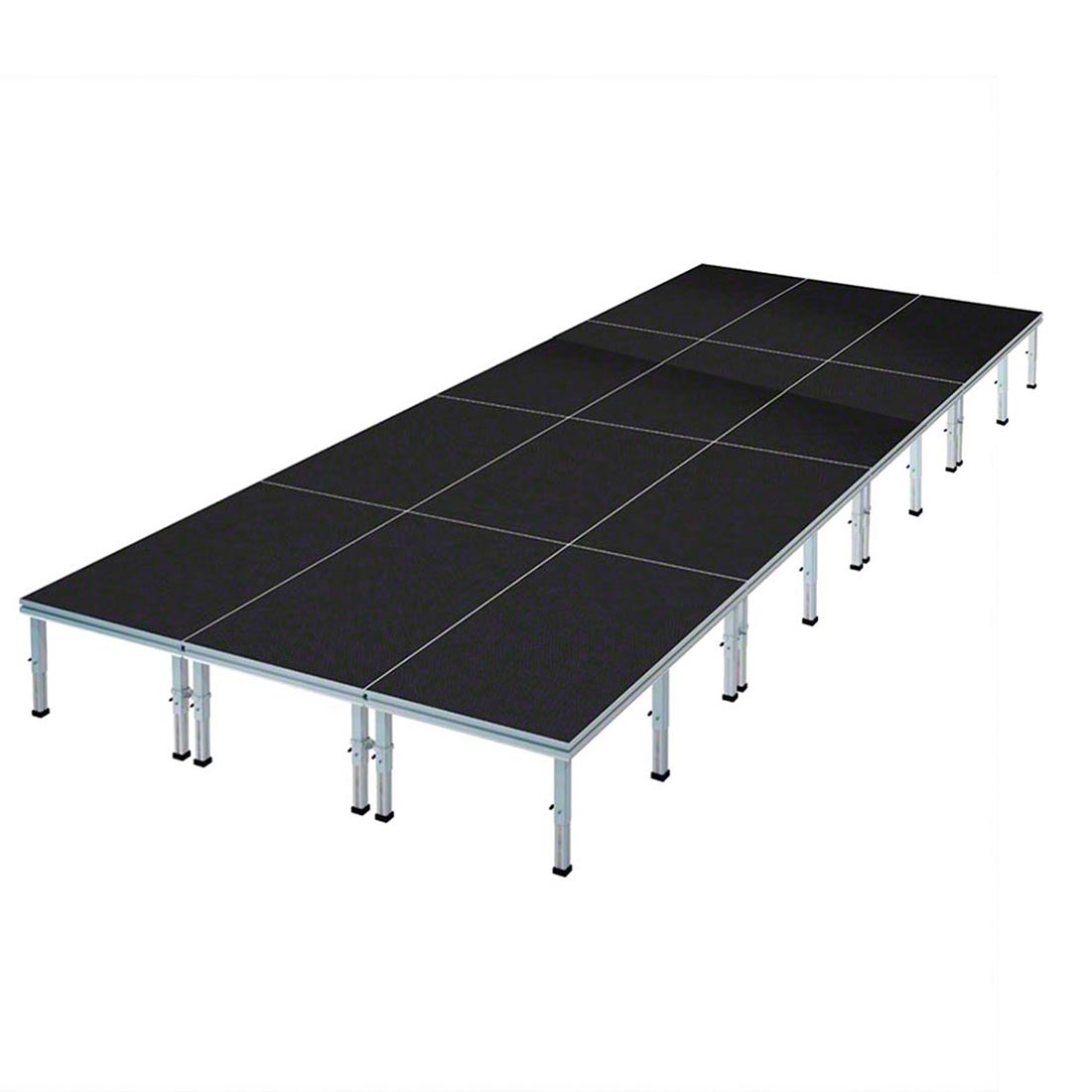 ProFlex 12'x32' Indoor/Outdoor Portable Stage, Adjustable Height