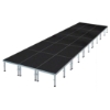 ProFlex 12'x40' Indoor/Outdoor Portable Stage 12x40, 40x12, 480 square foot stage, adjustable height stage, multi-height stage, indoor outdoor stage