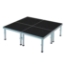 ProFlex 8'x8' Indoor/Outdoor Portable Stage (4'x4' Units) - PF64I-44-